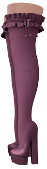 Second Life Marketplace - Limited Addiction - Rissa Socks/Heels - Wine